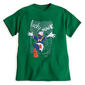 Donald Duck Lucky Duck Tee for Adults - Disneyland