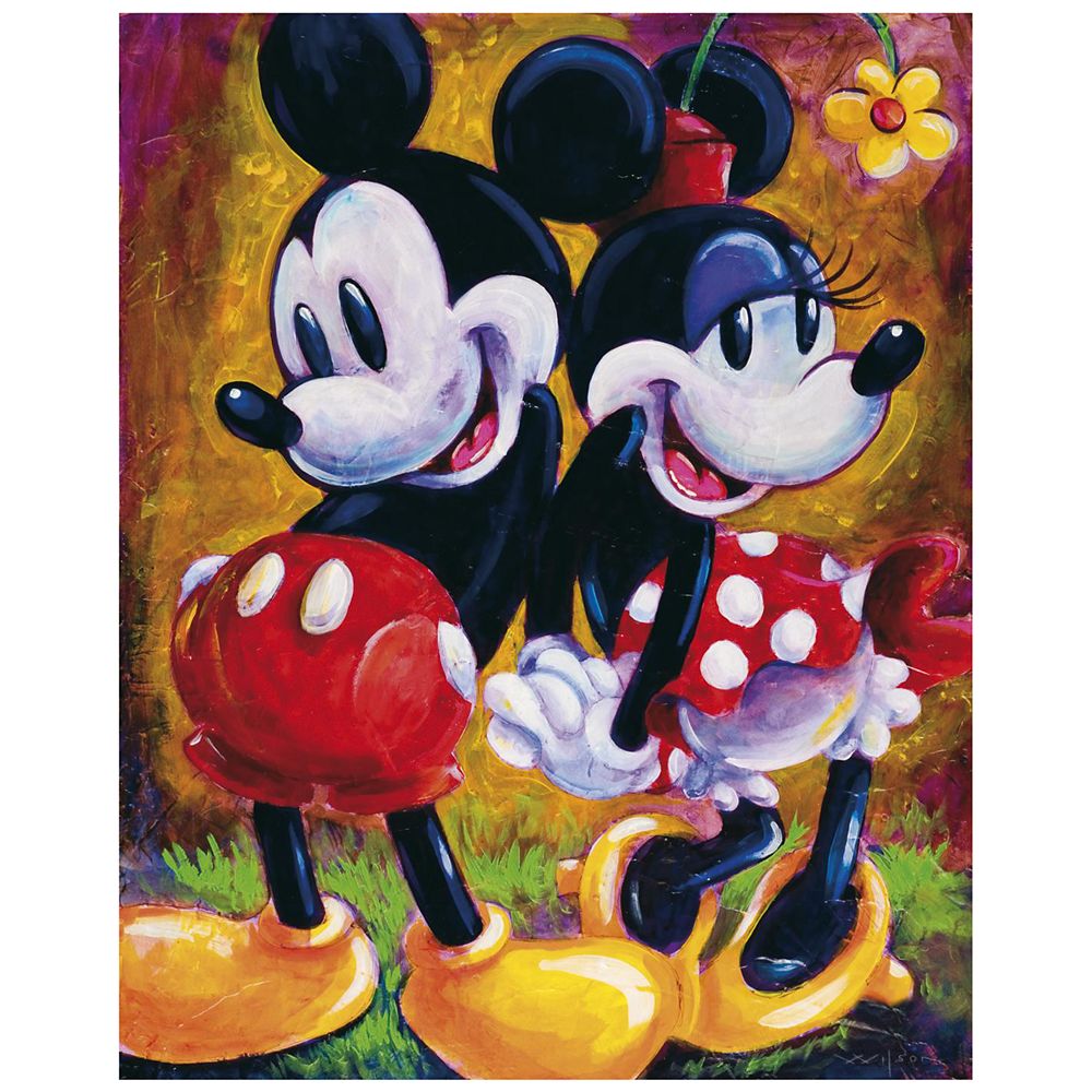Two Hearts Minnie and Mickey Mouse Giclée by Darren Wilson