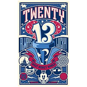 Mickey Mouse 2013 Always Lucky Giclée - Walt Disney World