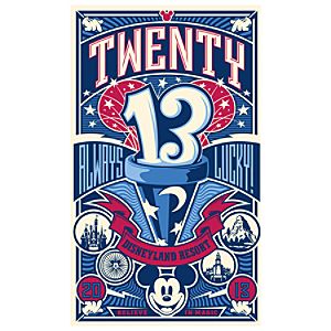 Disneyland Giclée - 2013 Always Lucky