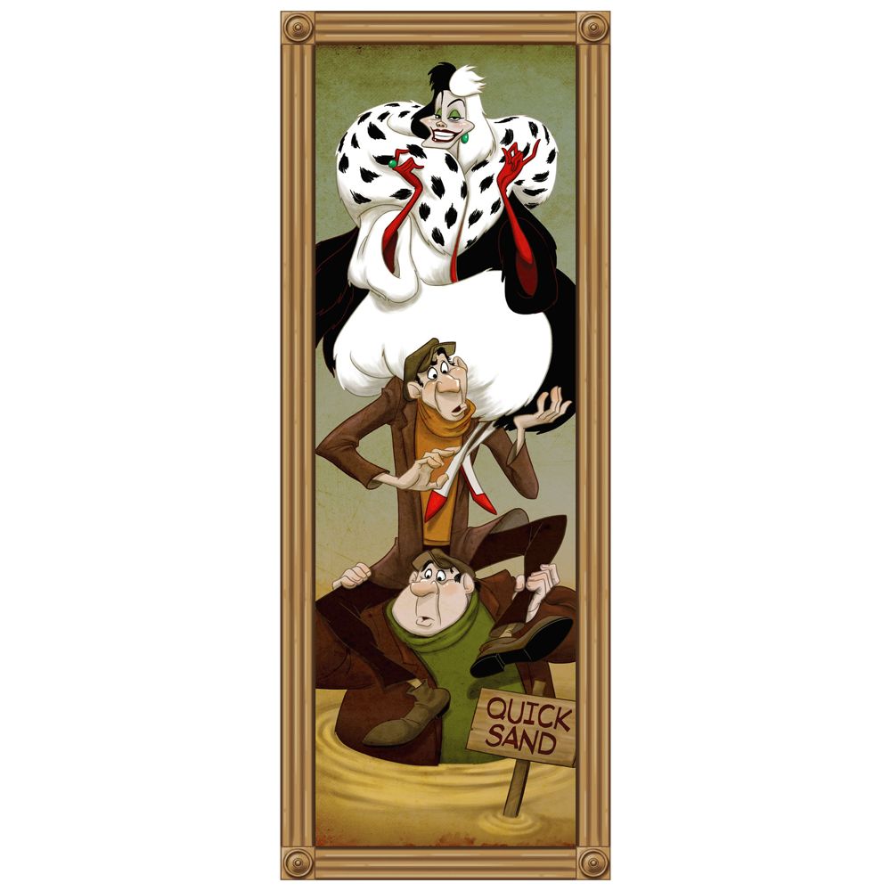 Cruella De Vil Giclée on Canvas - The Haunted Mansion - Limited Availability