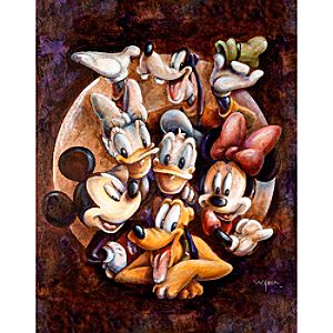 Mickey Mouse and Friends Super Gang Giclée by Darren Wilson