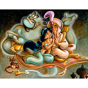 Aladdin and Jasmine Giclée by Darren Wilson