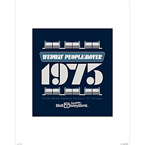 PeopleMover 40th Anniversary Poster on Paper - Walt Disney World - Limited Availability