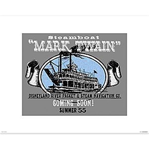 Mark Twain Riverboat Poster on Paper - Disneyland - Limited Release