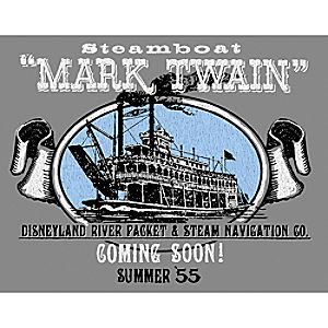 Mark Twain Riverboat Art Print - Framed or Gallery Wrapped - Disneyland - Limited Release