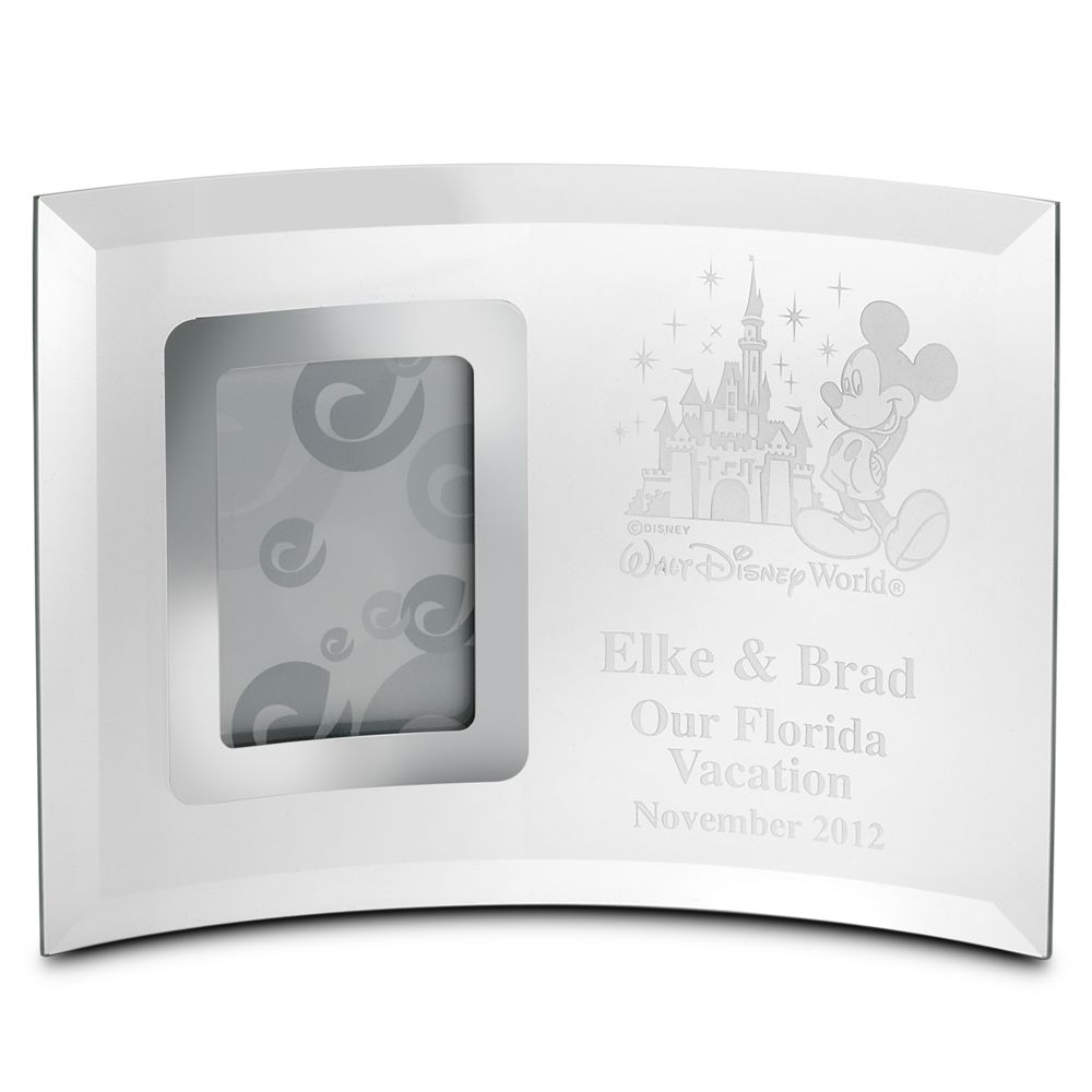Personalizable Walt Disney World Glass Frame by Arribas