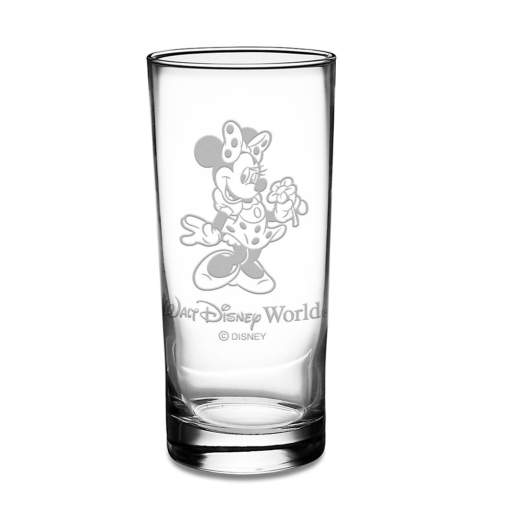 Personalizable Minnie Mouse Glass Tumbler by Arribas