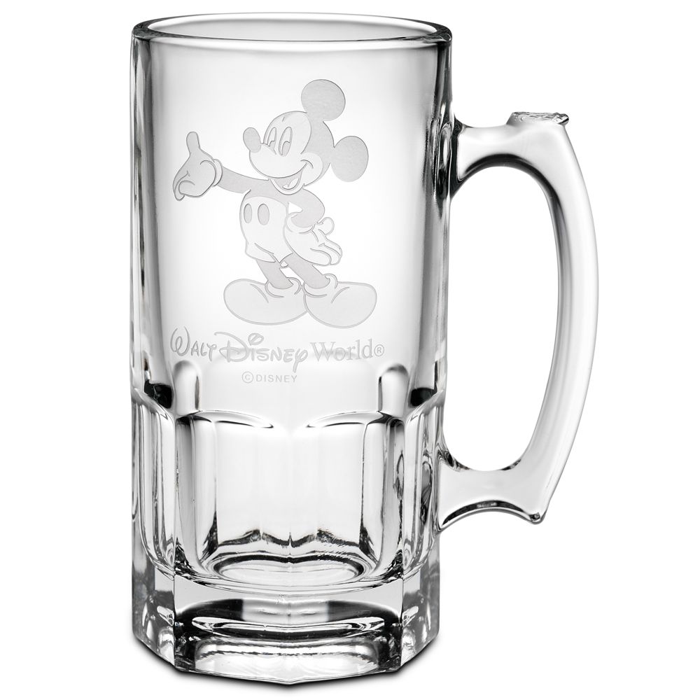Personalizable 36oz. Glass Mickey Mouse Stein by Arribas