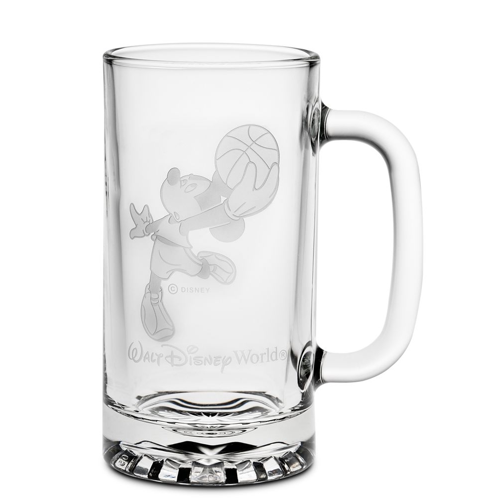 Personalizable Glass Basketball Mickey Mouse Stein by Arribas
