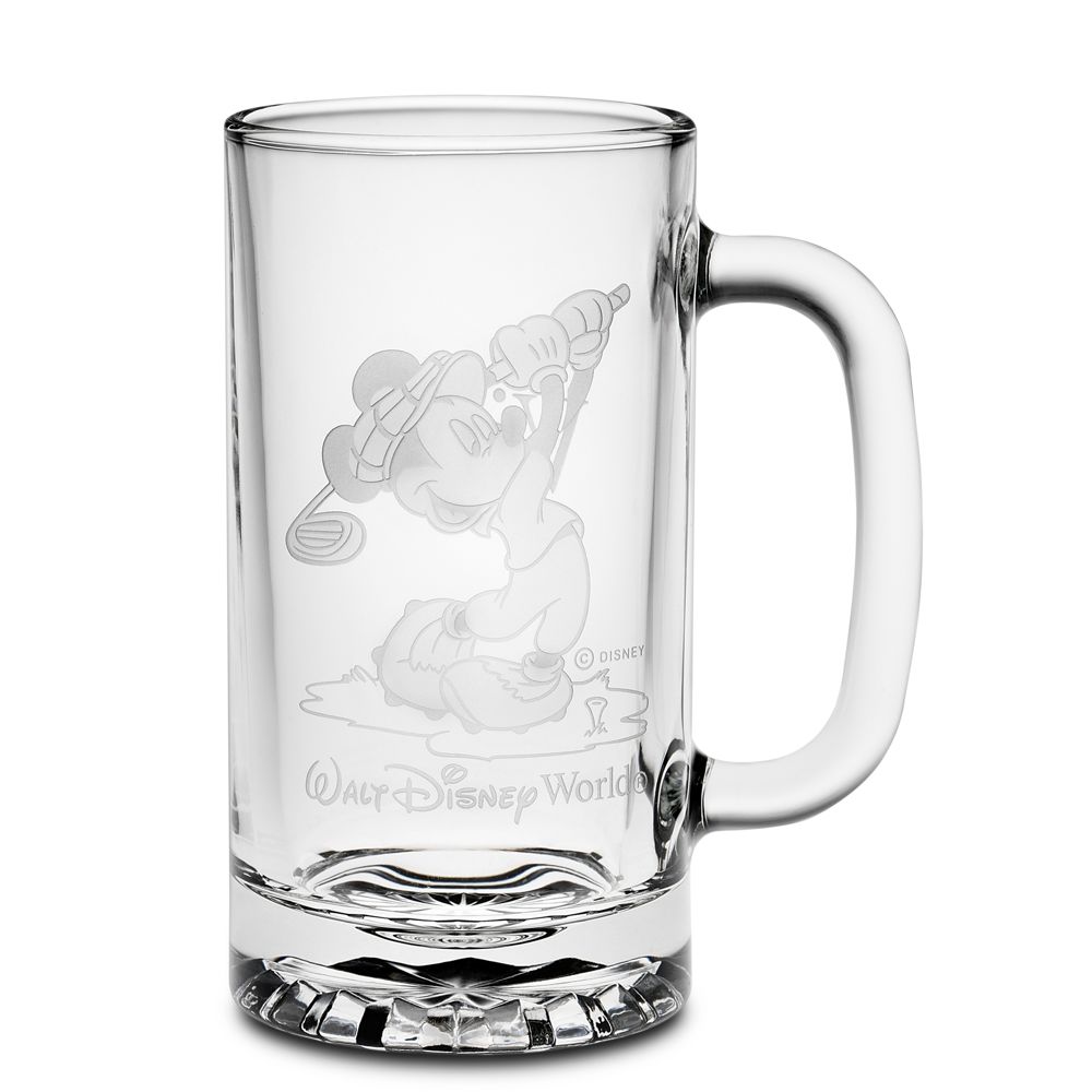 Personalizable Glass Golf Mickey Mouse Stein by Arribas