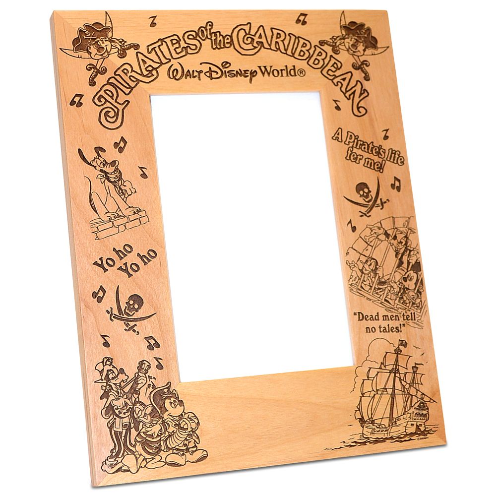 Personalizable Walt Disney World Pirates of the Caribbean Mickey Mouse Photo Frame by Arribas -- 4 x 6
