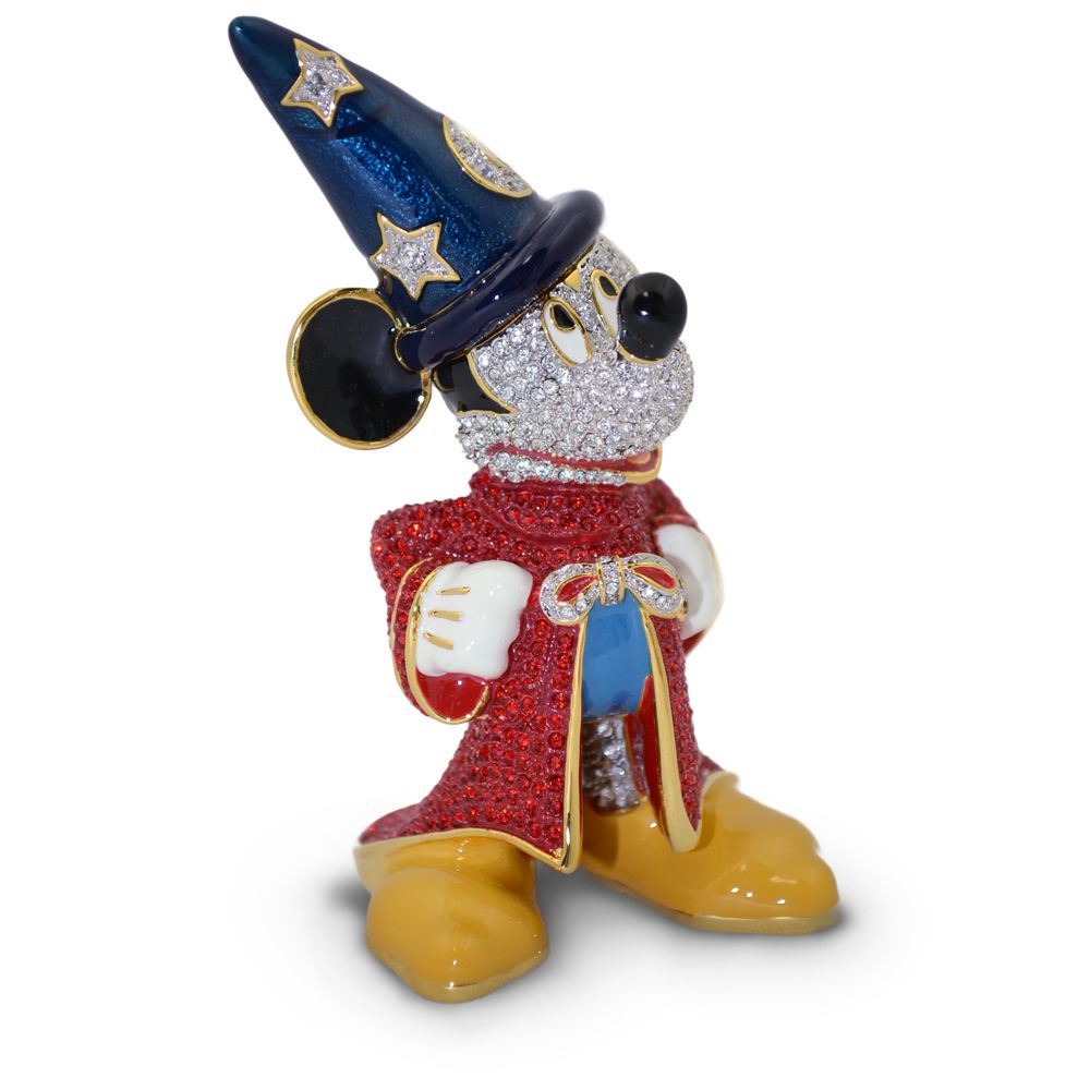 Jeweled Sorcerer Mickey Mouse Figurine by Arribas -- 3 1/2 H