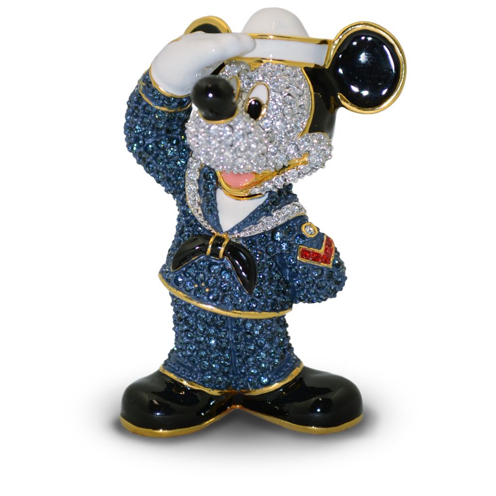 Jeweled Navy Mickey Mouse Figurine by Arribas