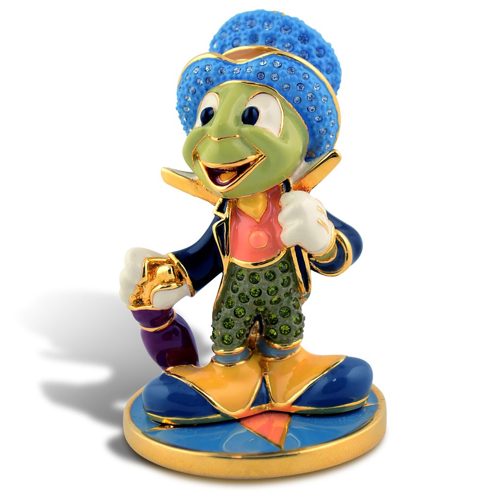 Limited Edition Jeweled Jiminy Cricket Figurine with Base by Arribas