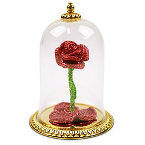 Jeweled Beauty and the Beast Enchanted Rose by Arribas - Limited Edition