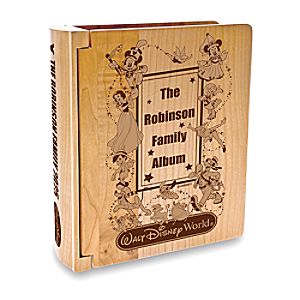 Walt Disney World Wood Photo Album by Arribas - Personalizable