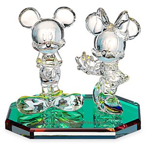 Mickey and Minnie Mouse Large Figurine by Arribas - Walt Disney World
