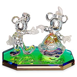 Mickey and Minnie Mouse Dancing Figurine by Arribas - Walt Disney World