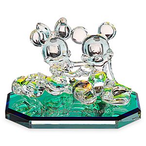 Mickey and Minnie Mouse Seated Figurine by Arribas - Walt Disney World