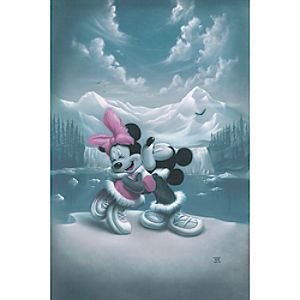 Alaska Adventure Minnie and Mickey Mouse Giclée by Noah