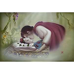 True Loves Kiss Snow White Giclée by Noah