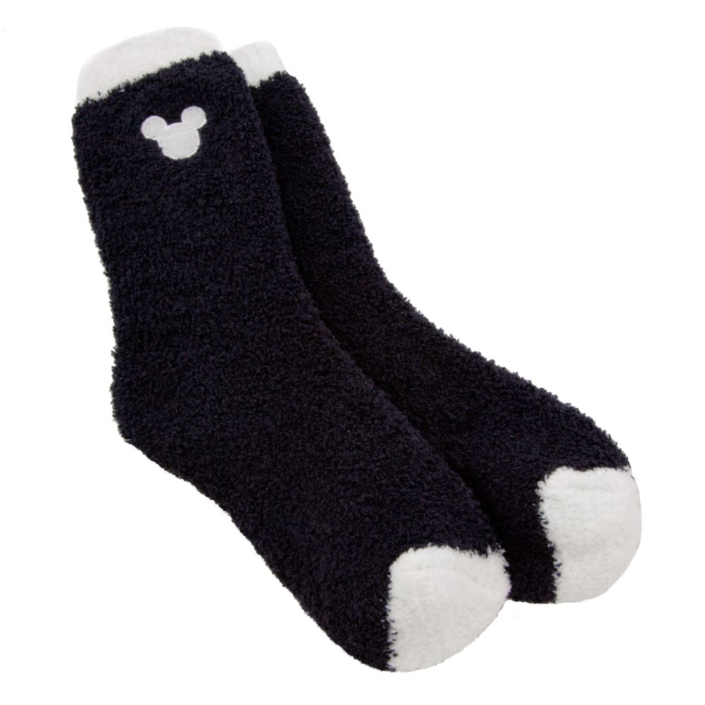 Mickey Mouse Icon Knit Socks for Women -- Black