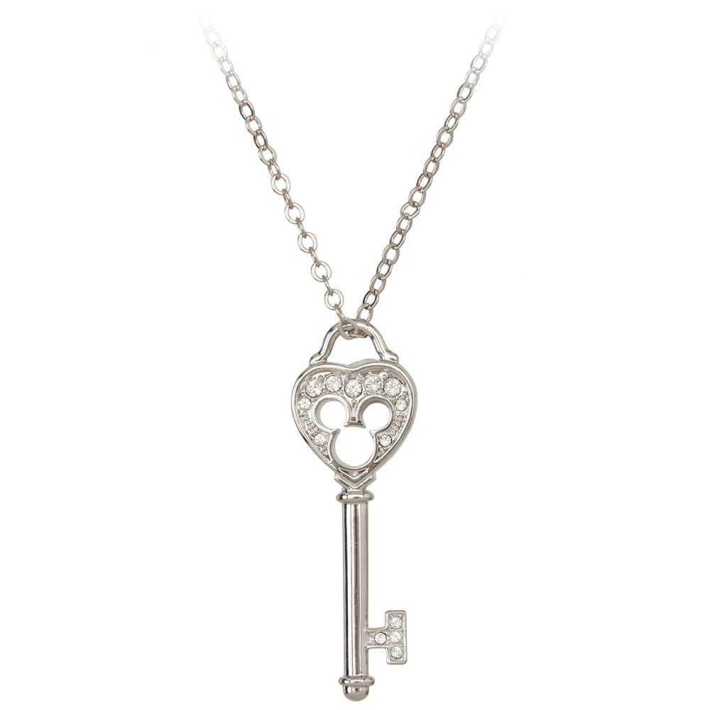 Crystal Key Mickey Mouse Necklace by Arribas -- Heart