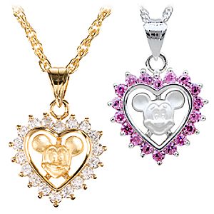 Mickey Mouse Heart Necklace