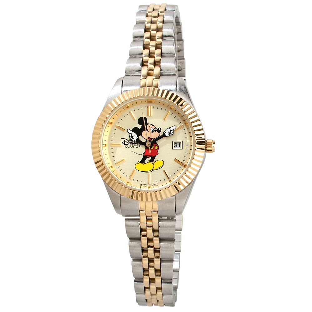 Two-Tone Hands Mickey Mouse Watch -- Small