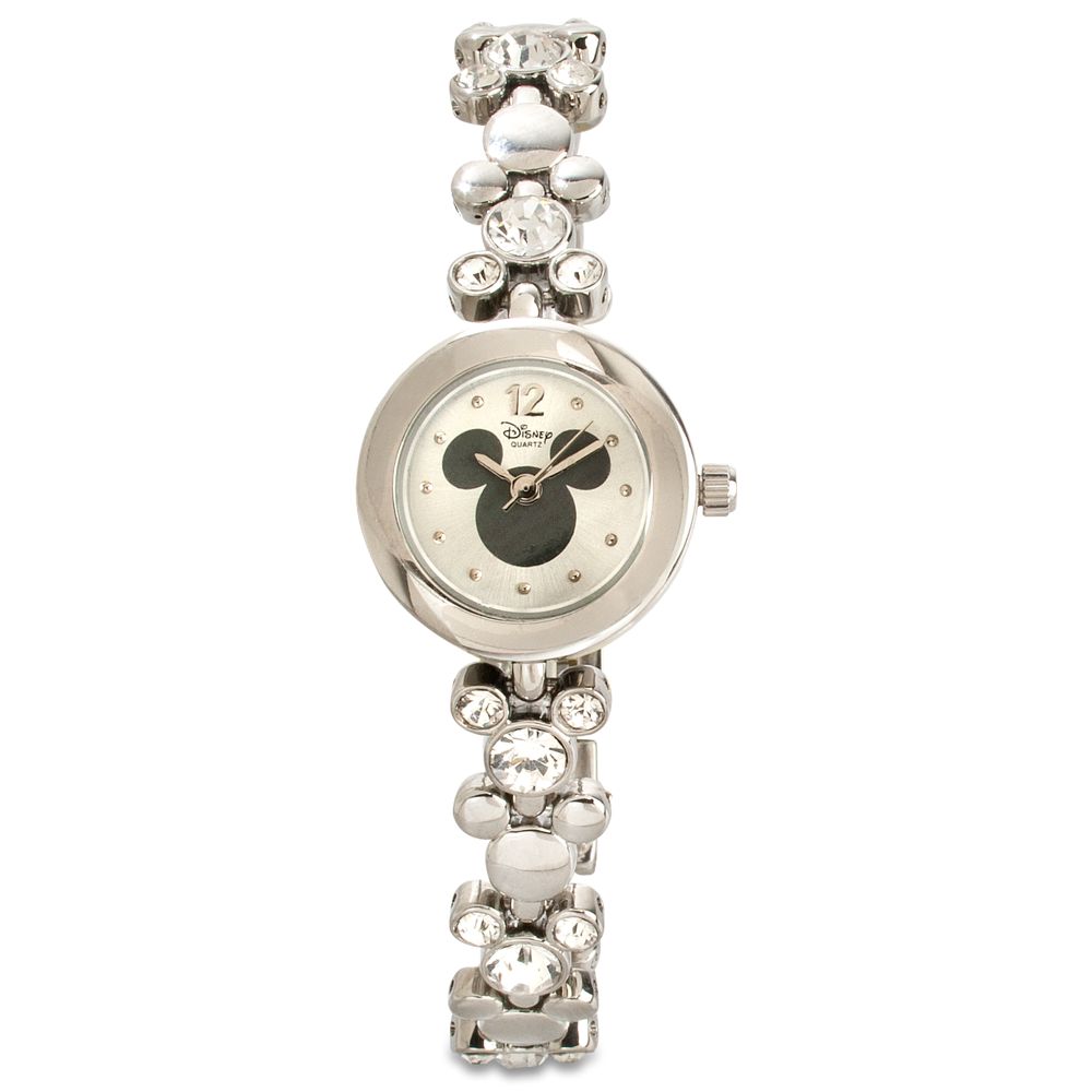 Crystal Link Mickey Mouse Watch