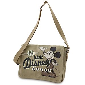 Canvas Walt Disney World Mickey Mouse Messenger Bag