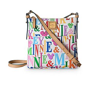 Mickey and Minnie Mouse Rainbow Letter Carrier Bag by Dooney & Bourke