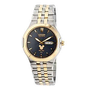 Mickey Mouse Icon Eco-Drive Watch for Men by Citizen - Duo Tone