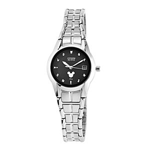 Mickey Mouse Icon Eco-Drive Watch for Women by Citizen - Silver