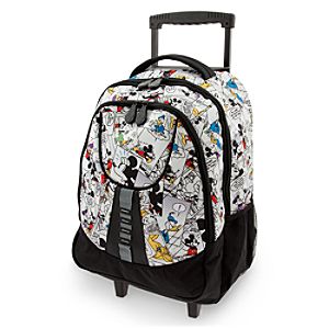 Mickey Mouse Comic Strip Rolling Backpack