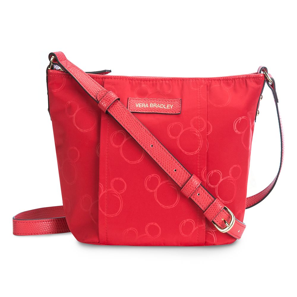 Mickey Mouse Preppy Poly Crossbody Bag by Vera Bradley - Red