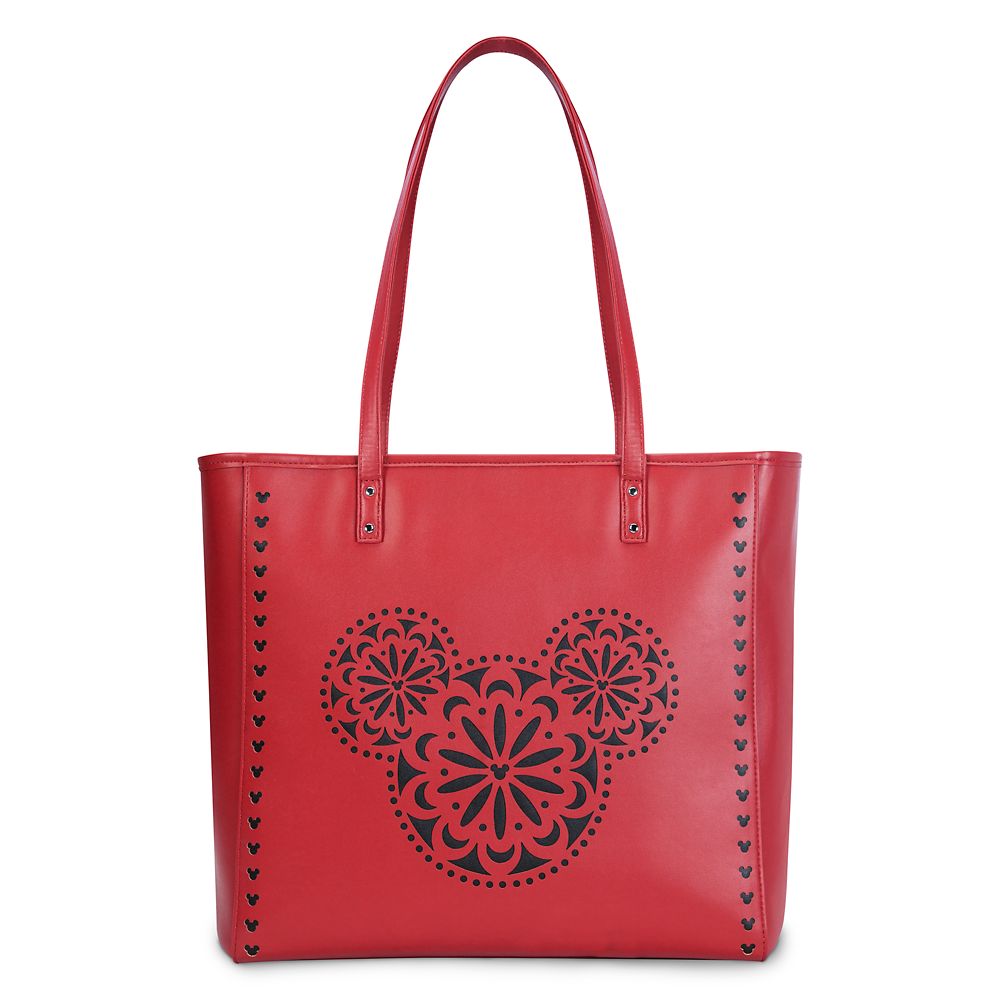 Mickey Mouse Icon Laser Cut Tote by Vera Bradley - Red