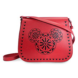 Mickey Mouse Icon Laser Cut Crossbody Bag by Vera Bradley - Red