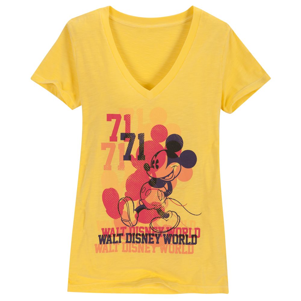 V-Neck Multiple Mickey Mouse Walt Disney World Tee for Women