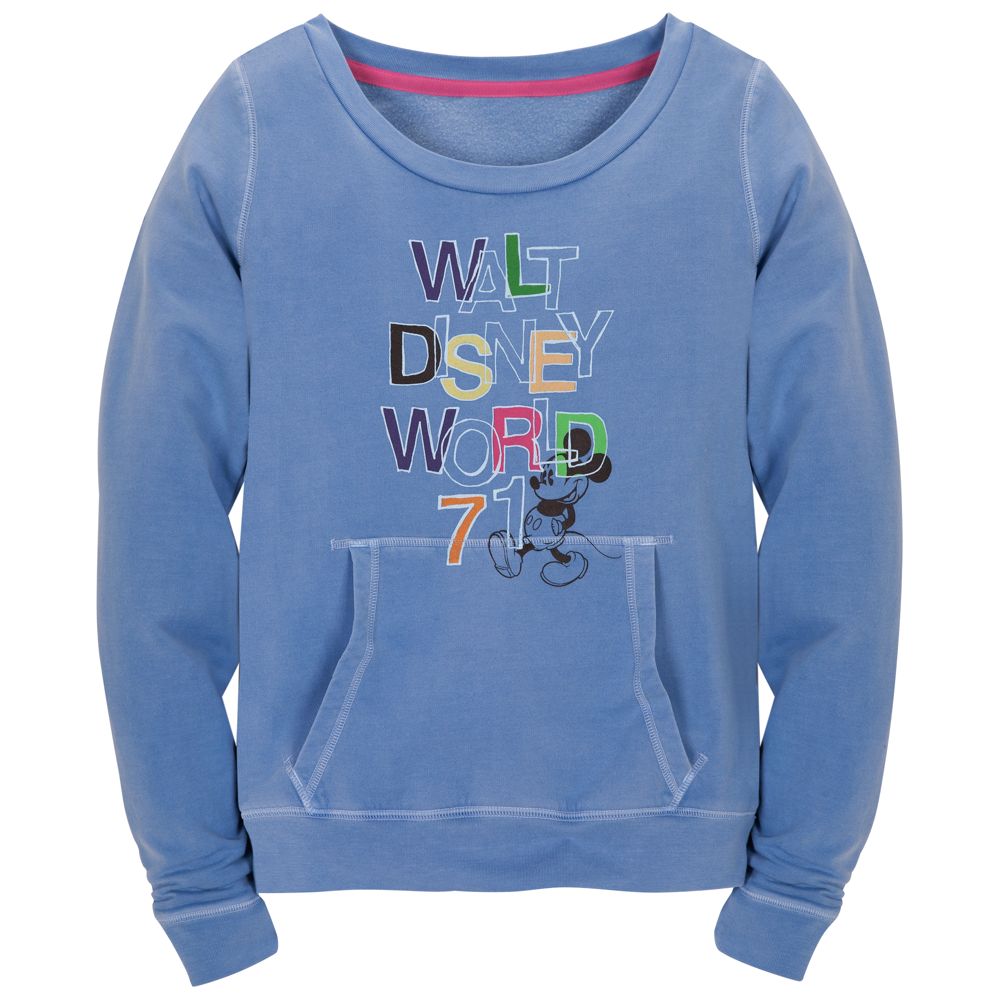 Chromatic Blue Walt Disney World Mickey Mouse Sweatshirt for Women