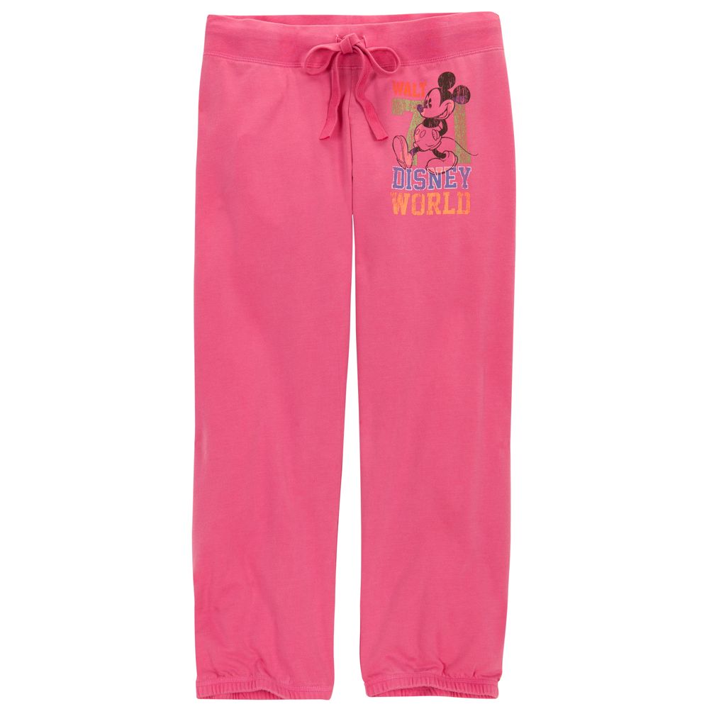 Chromatic Pink Walt Disney World Mickey Mouse Sweatpants for Women