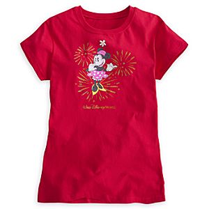 Minnie Mouse Glitter Tee for Women - Walt Disney World