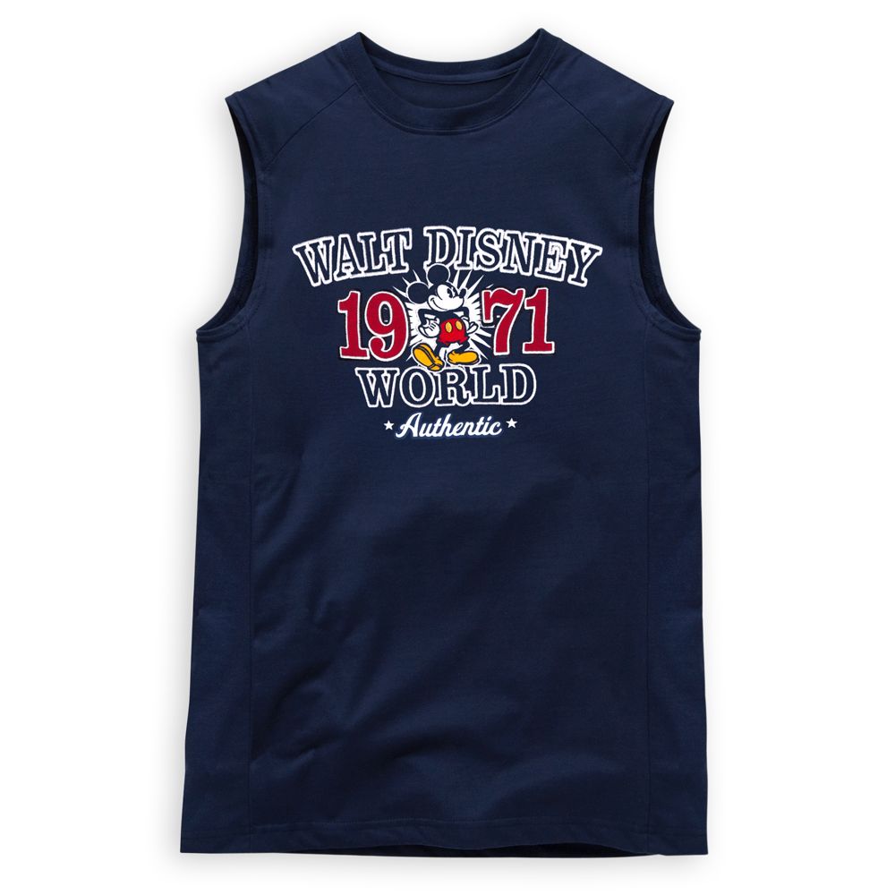 Muscle-Style Walt Disney World Mickey Mouse Muscle Tee -- Navy