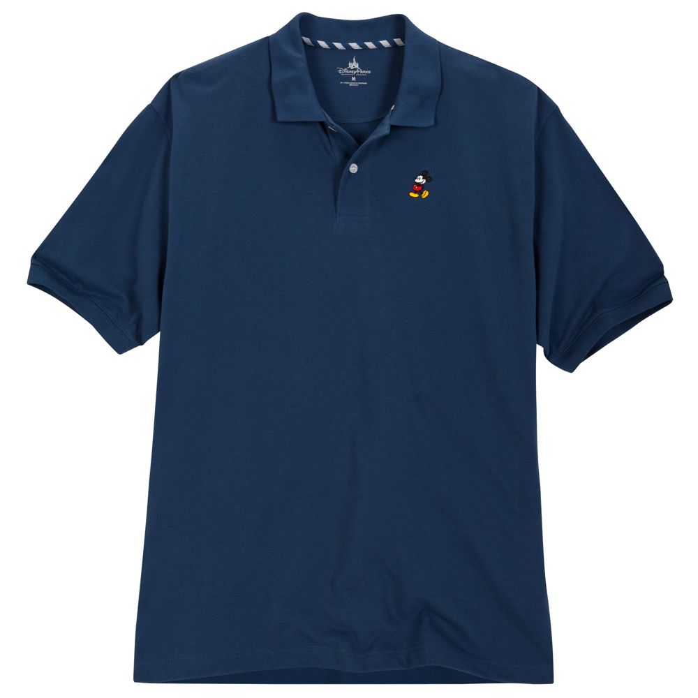 Classic Dark Blue Mickey Mouse Polo for Men