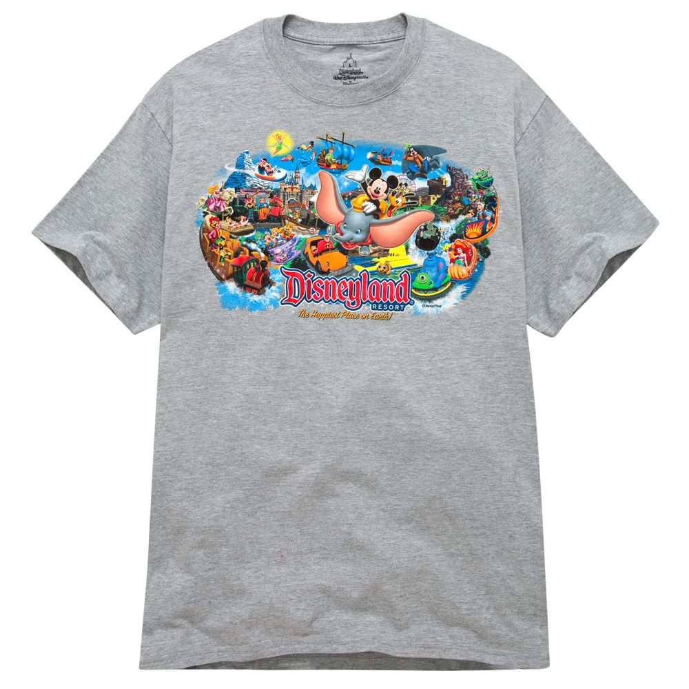 Disney Storybook Attractions Disneyland Tee for Adults