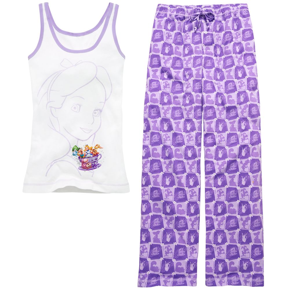 Disney Storybook Attractions Alice in Wonderland Pajama Set for Women -- 2-Pc.