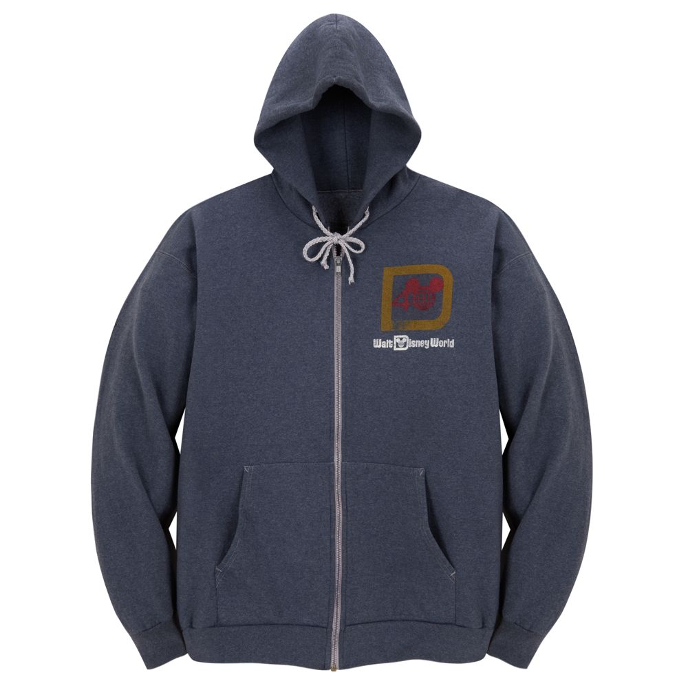 Navy 40th Anniversary Mickey Mouse Zip Hoodie for Adults