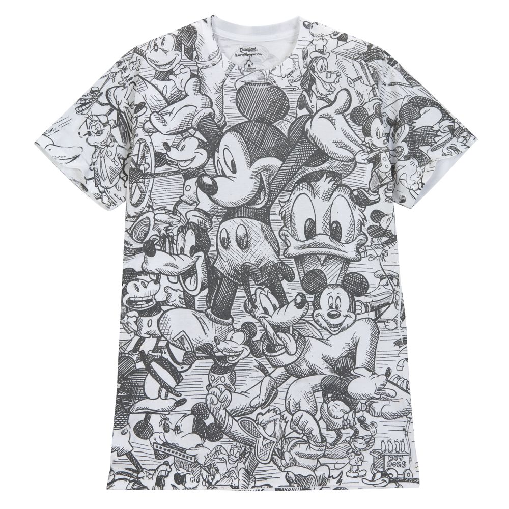 Sketch Art Mickey Mouse Tee
