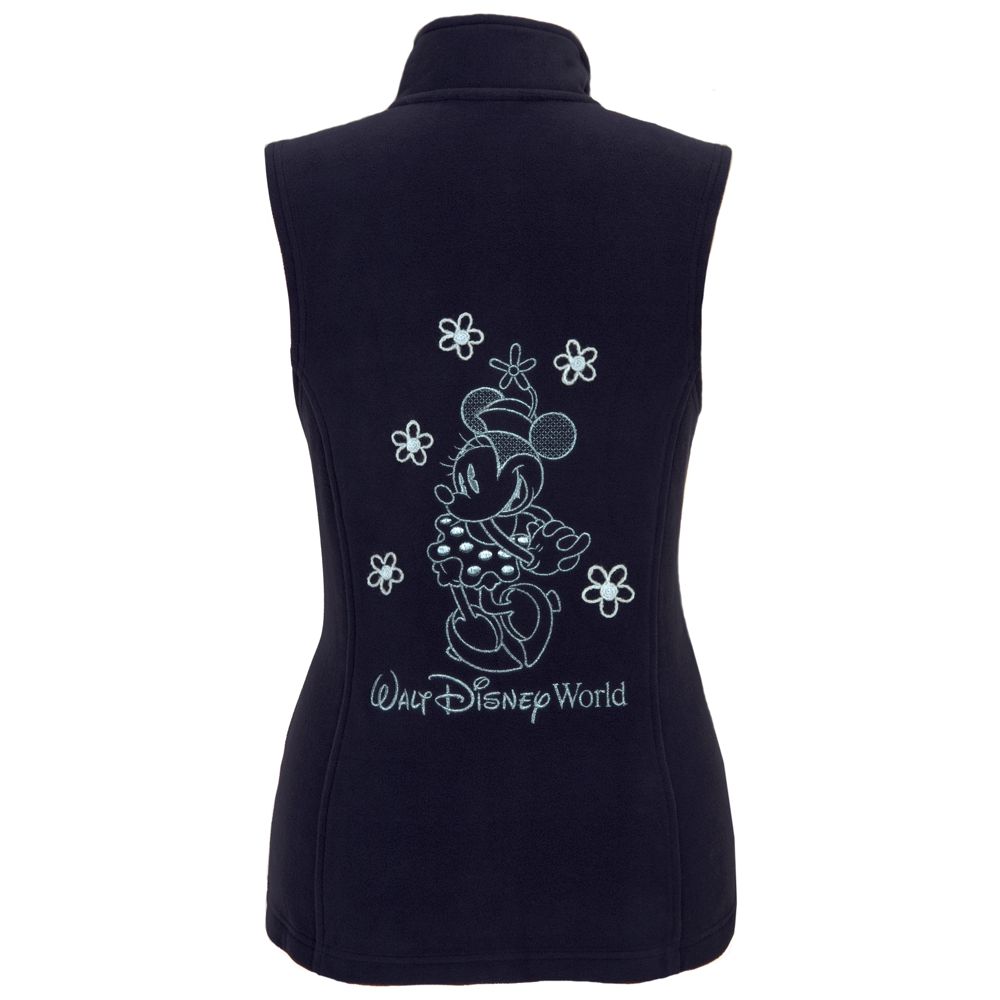 Blue Fleece Minnie Mouse Vest for Women